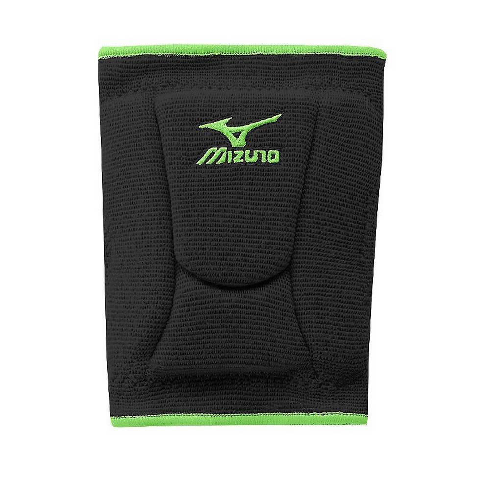 Mizuno Women's LR6 Highlighter Volleyball Knee Pads Black/Green (480119-YIQ)